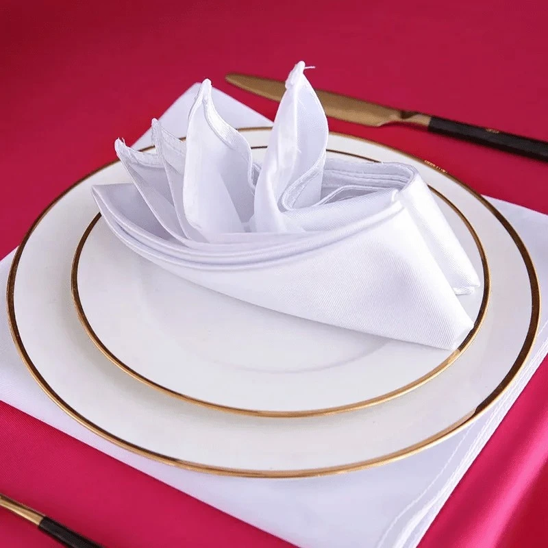 Plain Restaurant Hotel Dinner Linen Napkins manufacturers